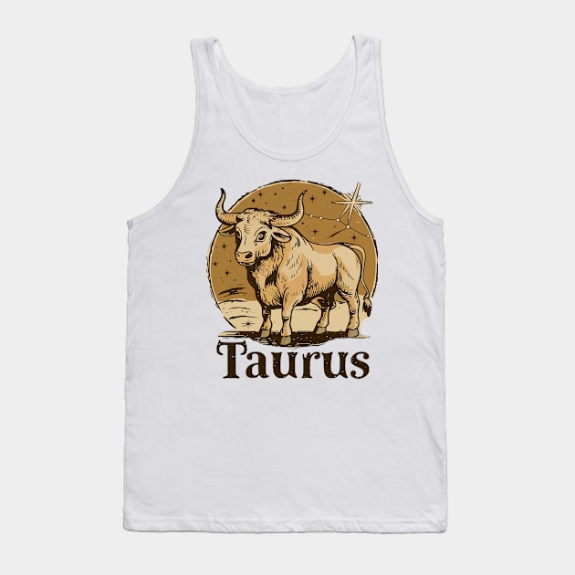 Taurus Tank Top by Custom Prints HD